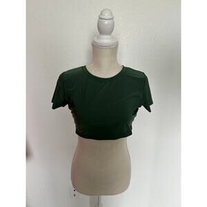 Aerie Smoothez Green Crop Top - XL